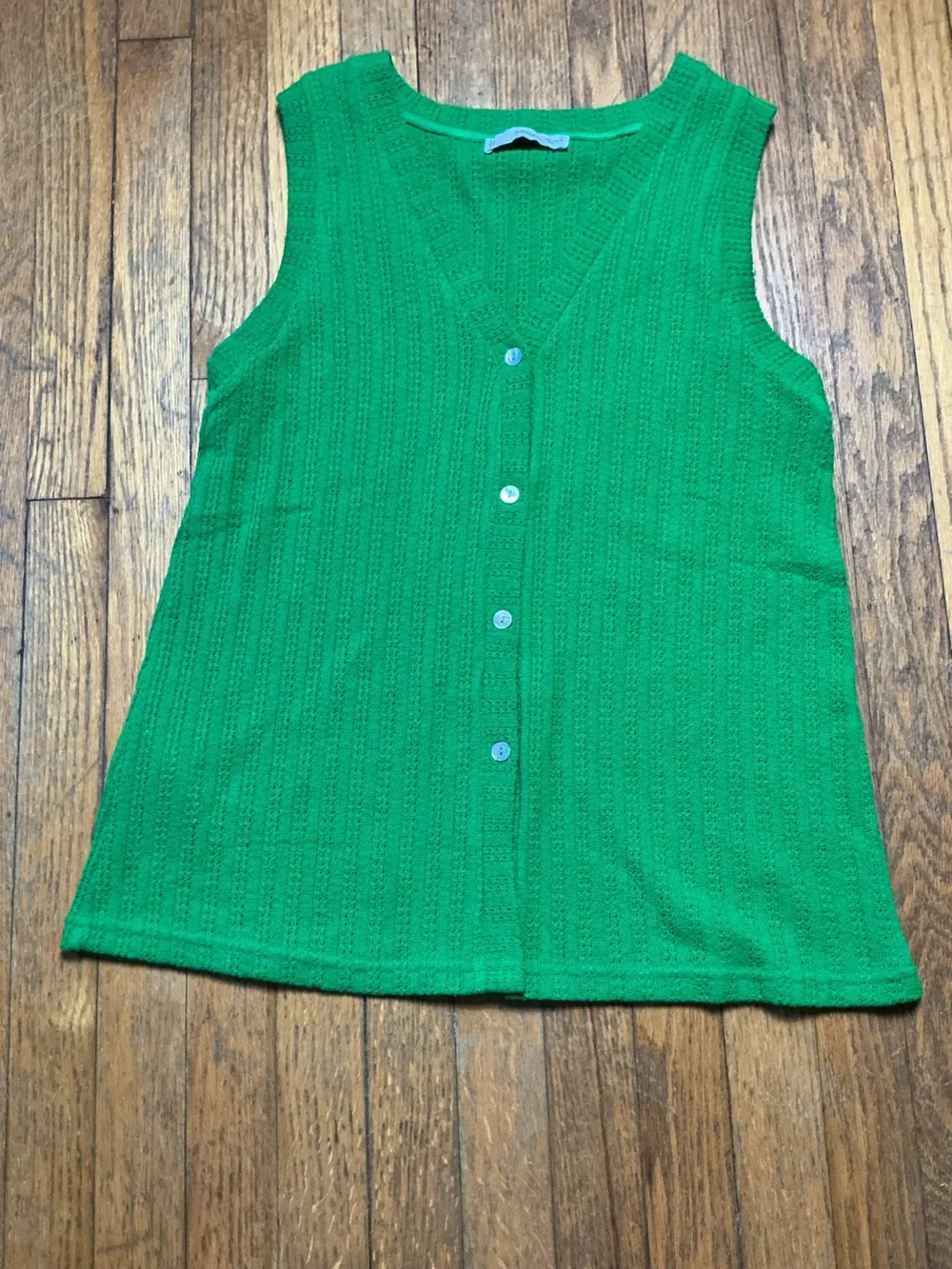 Mango 2 Piece Emerald Green Sleeveless Top/Pants Coordinated Set - Size M